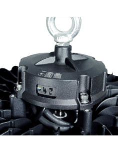 "ZEUS" ΚΑΜΠΑΝΑ UFO ΜΕ ΕΠΙΛΟΓΗ 120-160-200W+ΕΠΙΛΟΓΗ CCT 3000k-4000k-6000k IP65 ΜΑΥΡΗ (P.R.C.) | REDPOINT | 29981 2