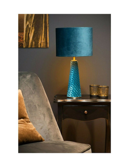 Φωτιστικό Επιτραπέζιο Lucide Velvet 10501-81-37 Μπλε