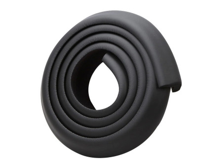 Προστατευτική ταινία γωνίας επίπλων AG444B με αυτοκόλλητο, 2m, μαύρη