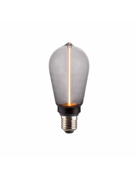 DECO ΛΑΜΠΤΗΡΑΣ 'PILLAR' ST64 SMOKY GLASS DIMMABLE 3.5W 1800K Ε27 2.0 (κατασκευή Κίνα) | REDPOINT | 30215