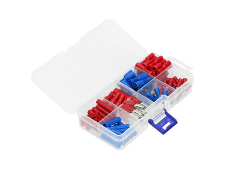 8114 ΣΕΤ ΑΚΡΟΔΕΚΤΕΣ MIXED ΚΥΛΙΝΔΡΙΚΟΙ & FAST ON 1mm ΕΩΣ 2,5mm 125 ΤΕΜΑΧΙΑ ORNO | REDPOINT | 28318