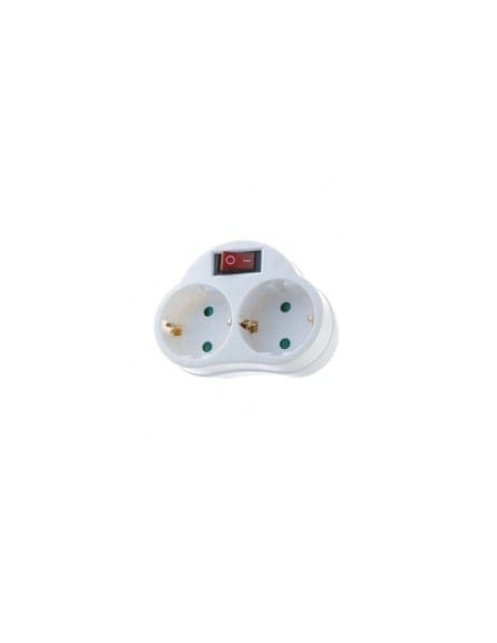 ADAPTOR ΑΣΦΑΛΕΙΑΣ ΑΠΟ ΣΟΥΚΟ ΣΕ ΔΥΟ ΣΟΥΚΟ + ΔΙΑΚΟΠΤΗΣ (Κατασκευή Κίνα) | REDPOINT | 25565